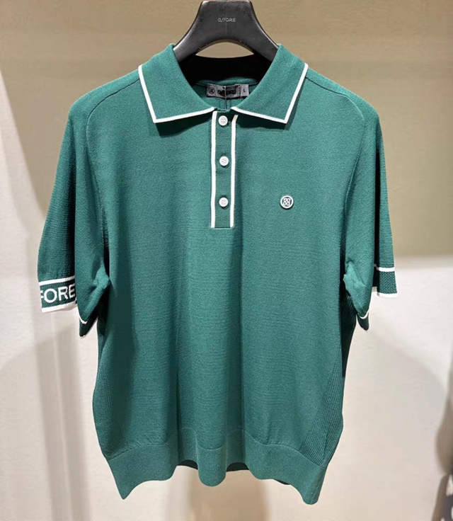 지포어 GFORE 남성 반팔 폴로 니트