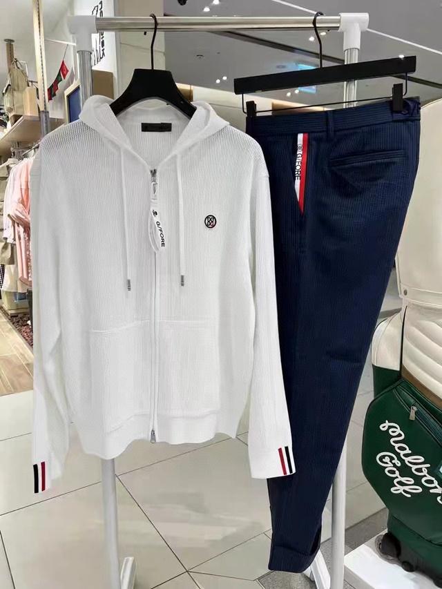 지포어 GFORE 남성 니트 집업 + 바지 세트