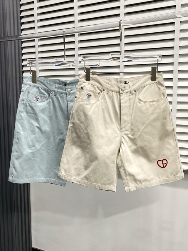 디올 남성 데님 쇼츠 반바지 2칼라