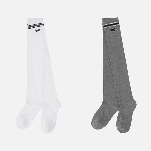 PXG 여성 롱 삭스 양말 2칼라