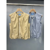 랑방블랑 LANVIN BLANC 여성 베스트 집업 조끼 2칼라