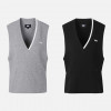 PXG 브이넥 여성 베스트 니트 탑 조끼 2칼라