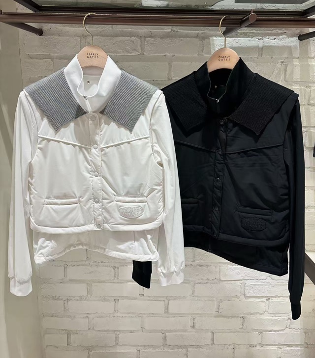 PXG 여성 투피스 조끼 + 긴팔티 세트 2칼라