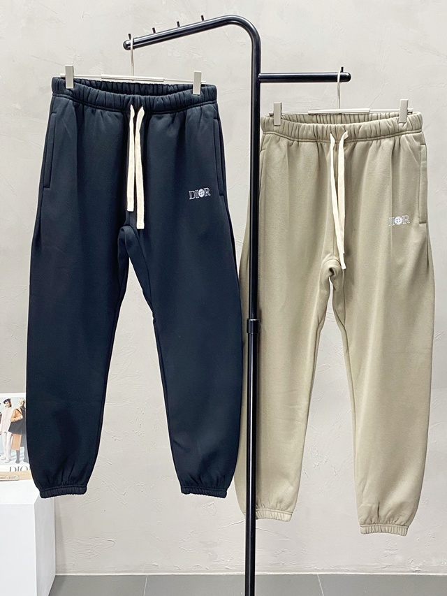 디올 남성 기모 팬츠 조거팬츠 밴딩바지 트레이닝 하의 2칼라