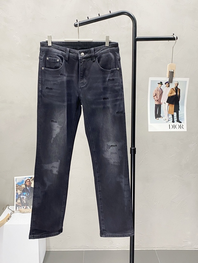 미우미우 남성 데님 바지 팬츠