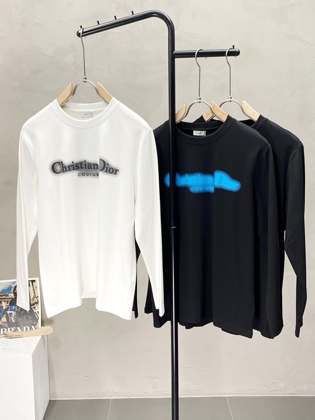 디올 꾸뛰르 Couture 남여공용 라운드 긴팔티 3칼라