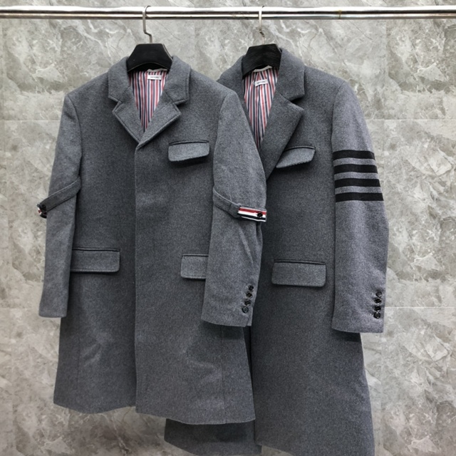 톰브라운 정장 모직 롱 코트 2칼라