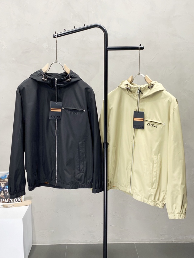 제냐 ZEGNA 후드 바람막이 윈드브레이커 2칼라
