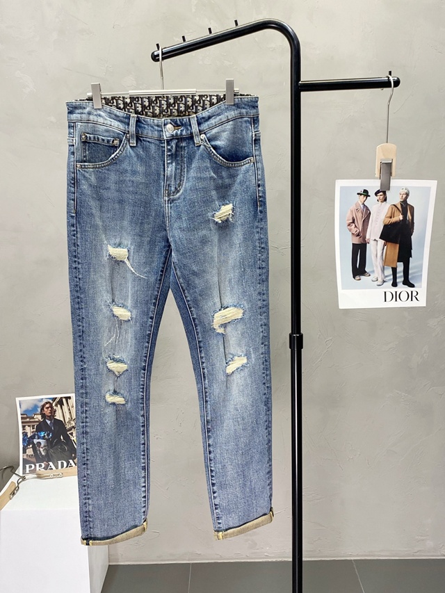 디올 남성 데님 바지 팬츠