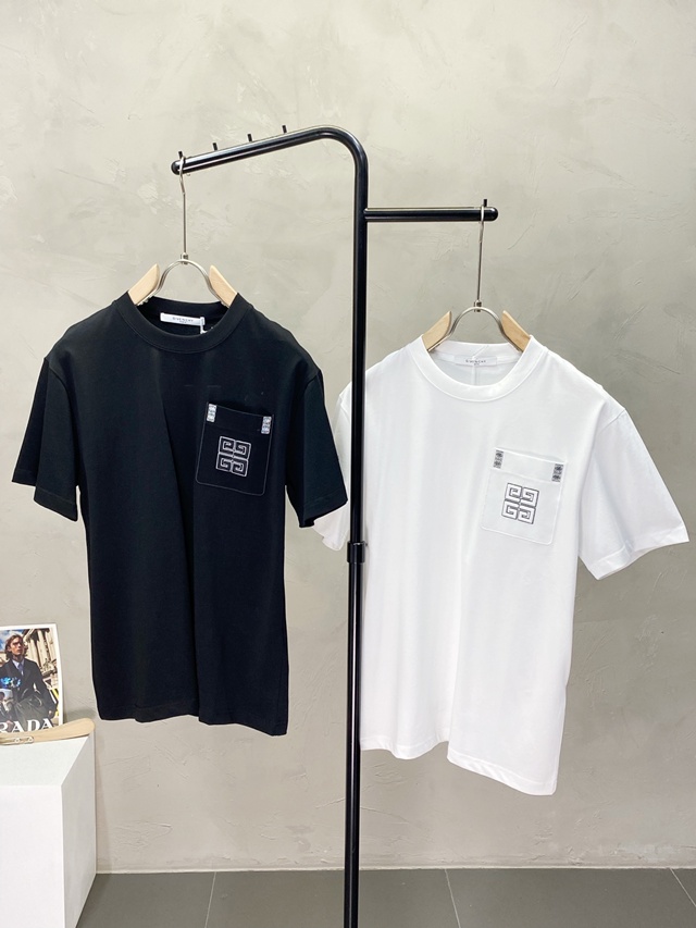지방시 남성 반팔 티셔츠 2칼라