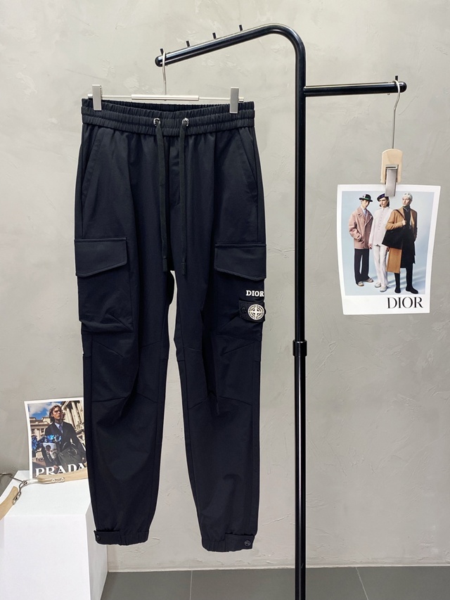 디올 x 스톤아일랜드 팬츠 조거팬츠 밴딩바지 트레이닝 하의