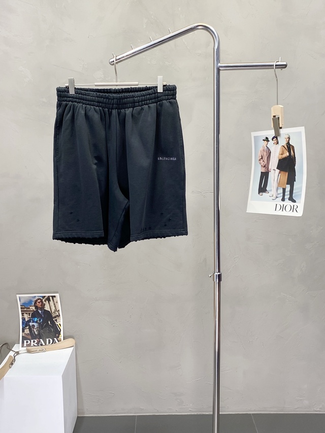 발렌시아가 남성 쇼츠 밴딩 반바지 2칼라