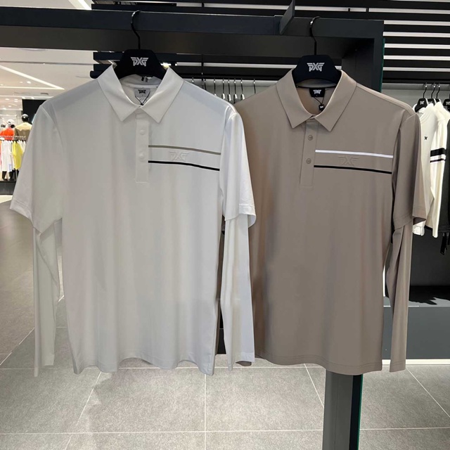 PXG 남성 폴로 이너 긴팔티 2칼라