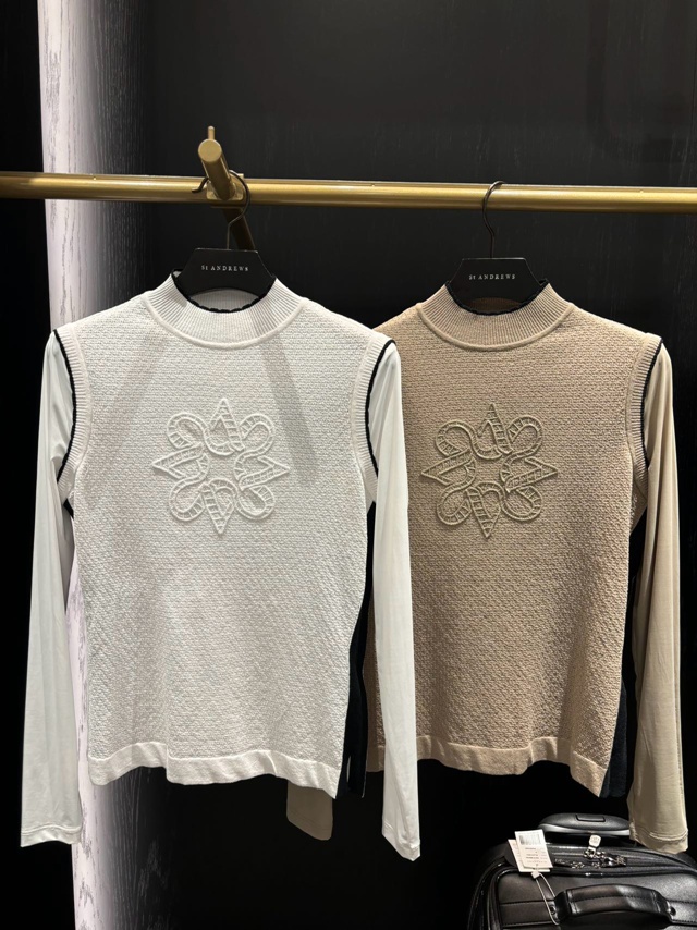 세인트 앤드류스 여성 니트 이너 2칼라