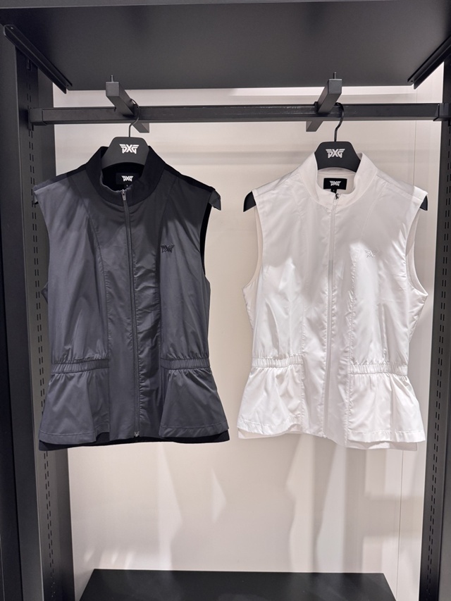 PXG 여성 베스트 집업 조끼 2칼라