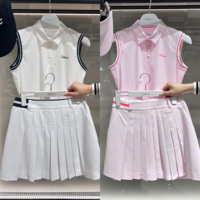 타이틀리스트 여성 민소매 티셔츠 탑 2칼라