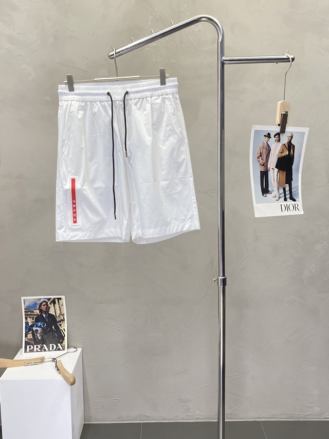 프라다 남성 밴딩 쇼츠 반바지