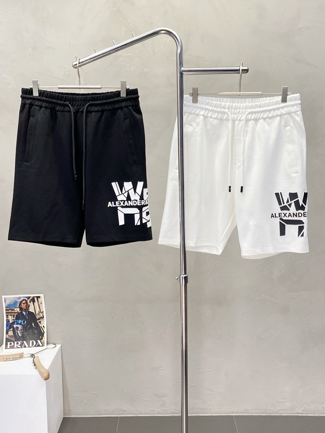 알렉산더왕 남성 밴딩 쇼츠 반바지 2칼라