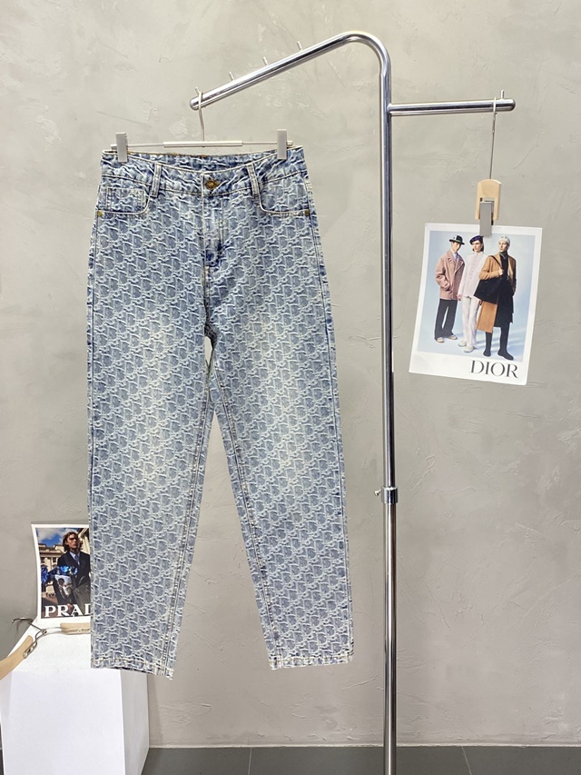 디올 오블리크 남성 데님 바지 팬츠