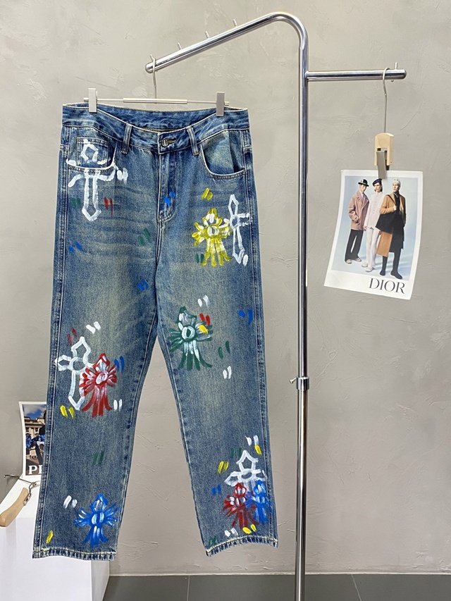 크롬하츠 남성 데님 바지 팬츠