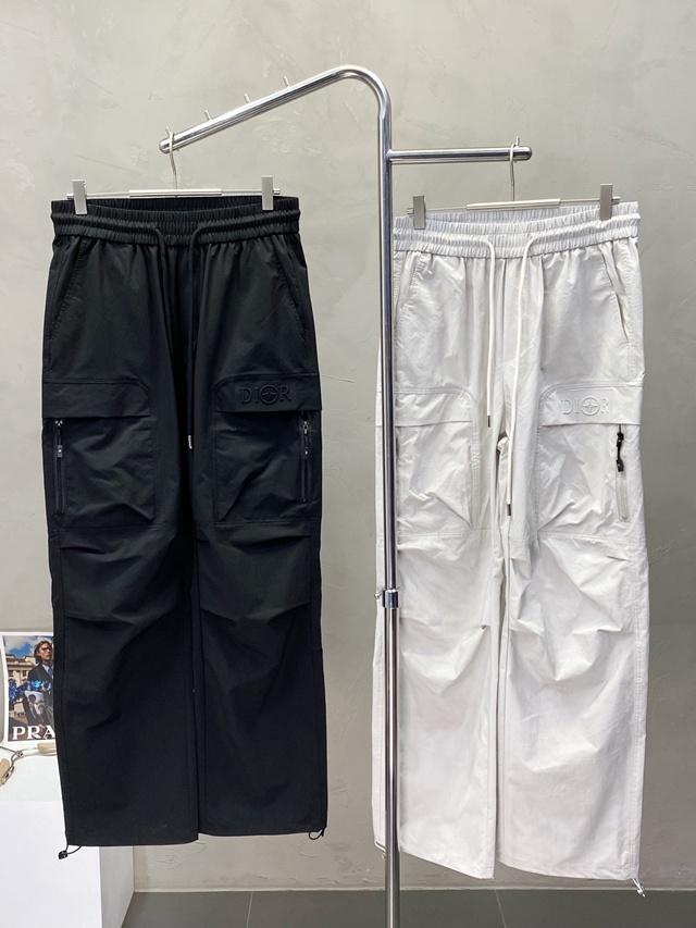 디올 캐주얼 와이드 밴딩 바지 팬츠 2칼라
