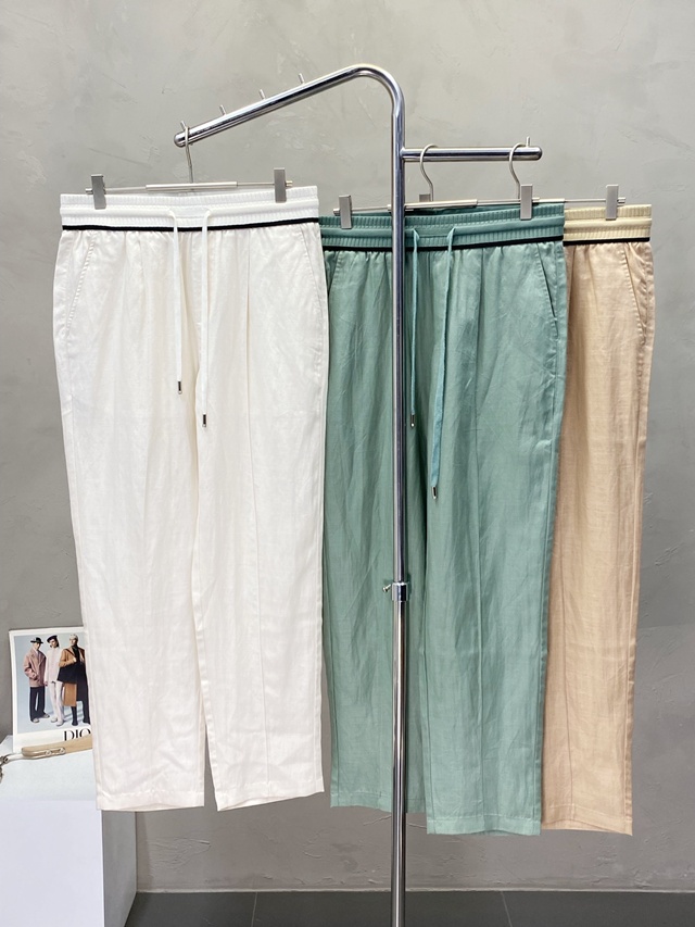 로로피아나 남성 린넨 팬츠 밴딩바지 3칼라