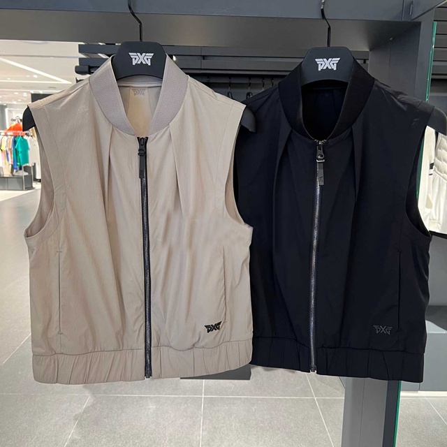PXG 여성 베스트 집업 조끼 2칼라