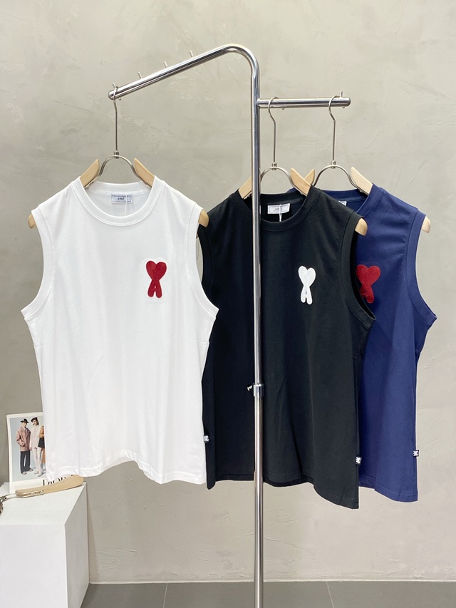 아미리 민소매 나시 티셔츠 3칼라