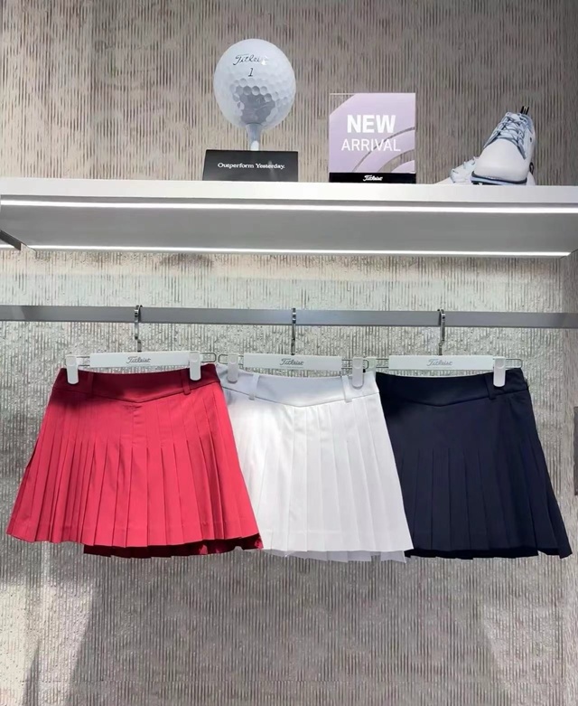 타이틀리스트 여성 플리츠 스커트 3칼라