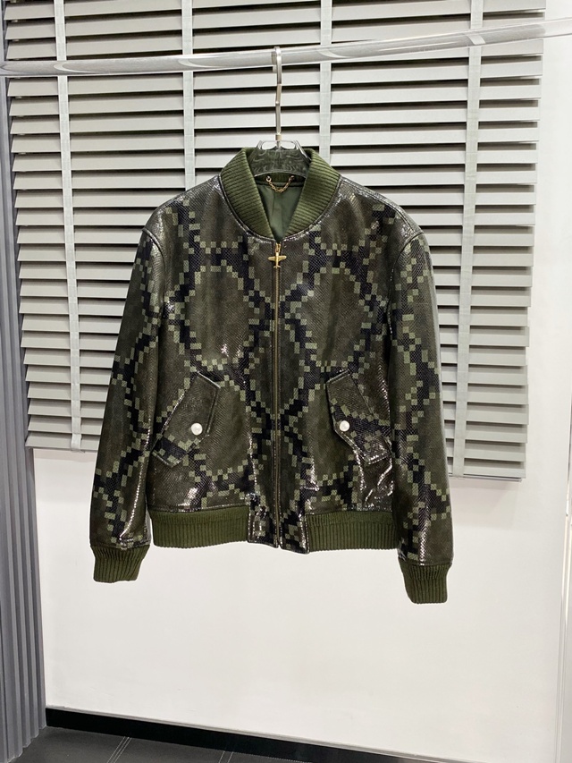 루이비통 다미에 가죽 자켓 재킷 아우터