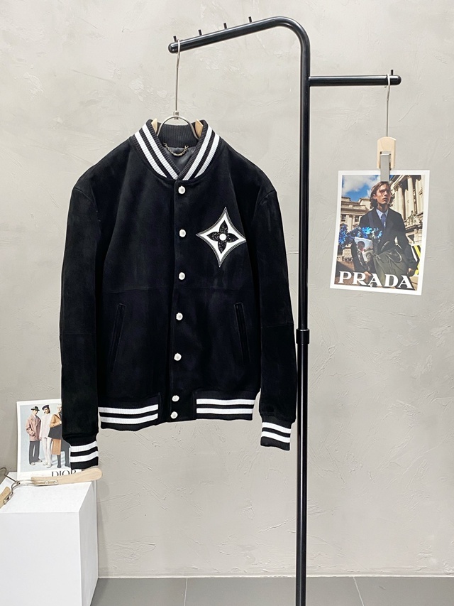 루이비통 스웨이드 가죽 자켓 재킷 아우터