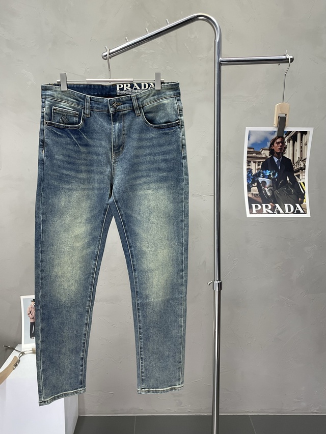 프라다 밀라노 데님 바지 팬츠