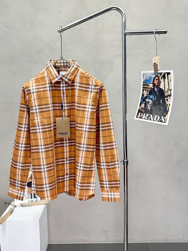 버버리 체크 긴팔 셔츠 남방