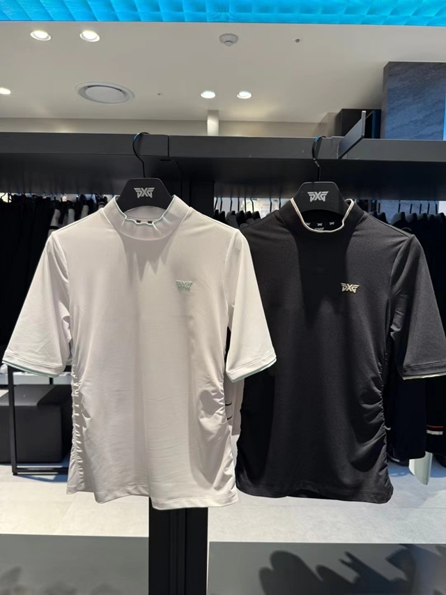 PXG 하이넥 여성 반팔 이너 2칼라