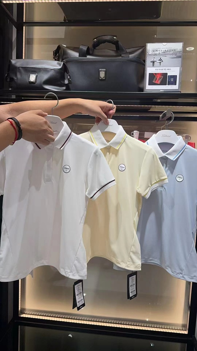 타이틀리스트 여성 폴로 카라 반팔티 3칼라