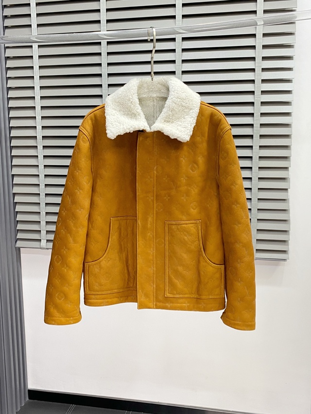 루이비통 모노그램 스웨이드 가죽 자켓 재킷