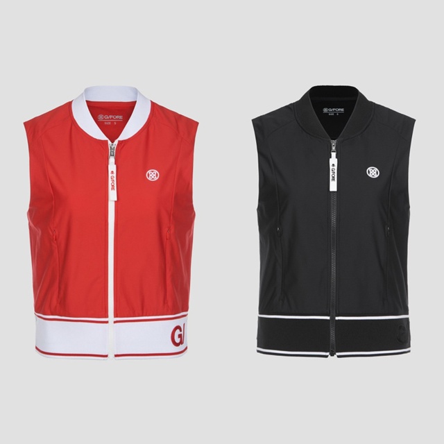 지포어 여성 베스트 집업 조끼 2칼라