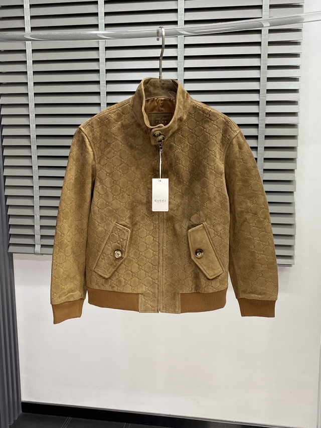 구찌 GG 스웨이드 가죽 자켓 재킷 아우터