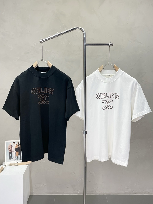 셀린느 반팔 티셔츠 2칼라