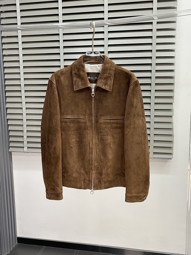 로로피아나 스웨이드 가죽 자켓 재킷