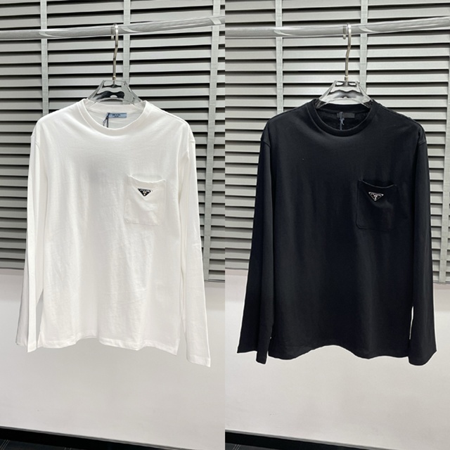 프라다 이너 긴팔티 2칼라