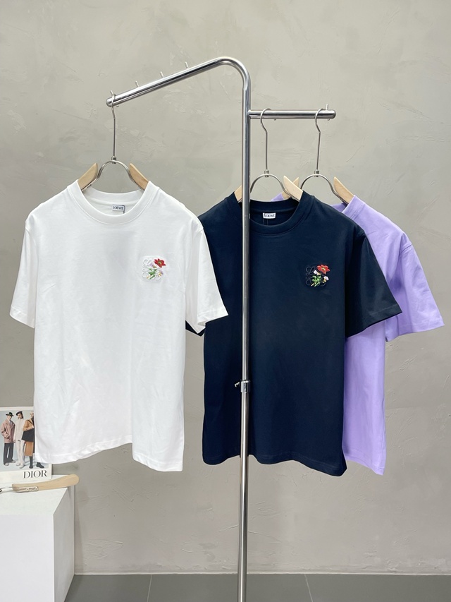 로에베 로고 반팔 티셔츠 3칼라