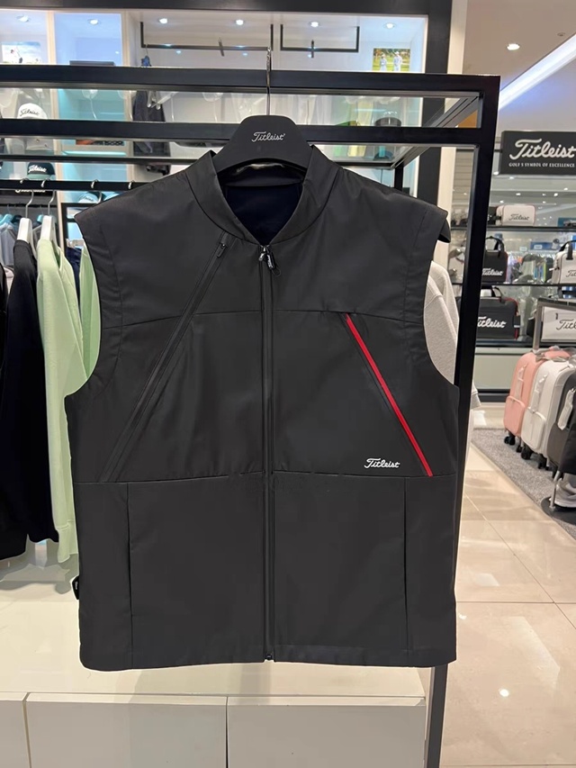 타이틀리스트 3 레이어 남성 베스트 집업 조끼