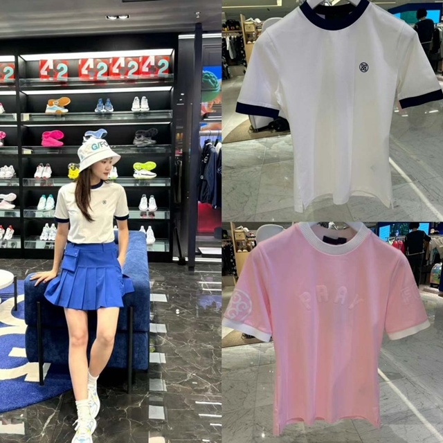 지포어 여성 반팔 티셔츠 2칼라