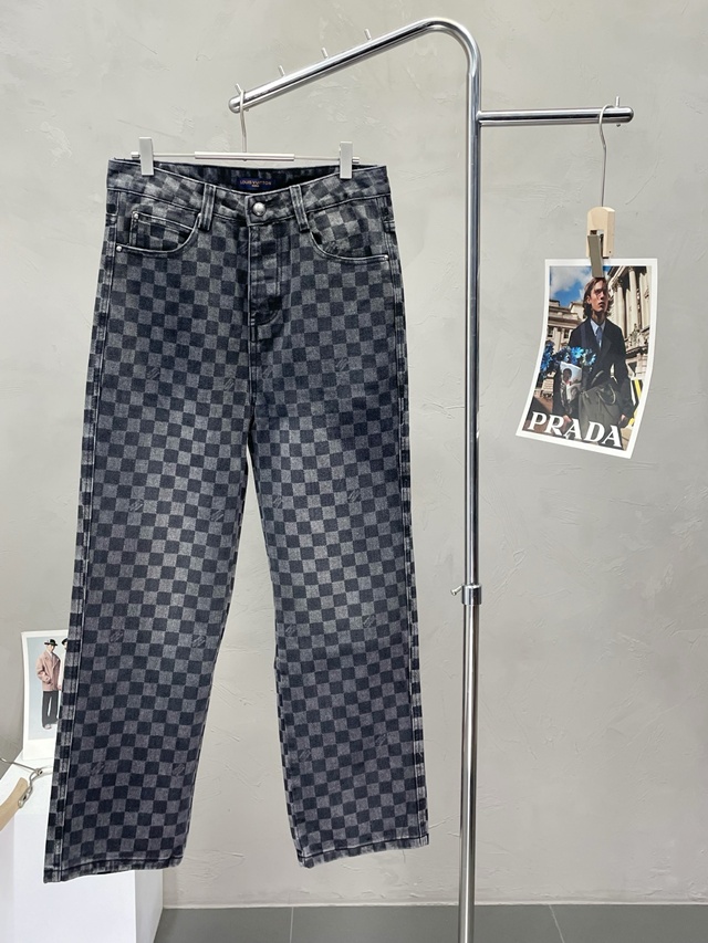 루이비통 다미에 데님 바지 팬츠