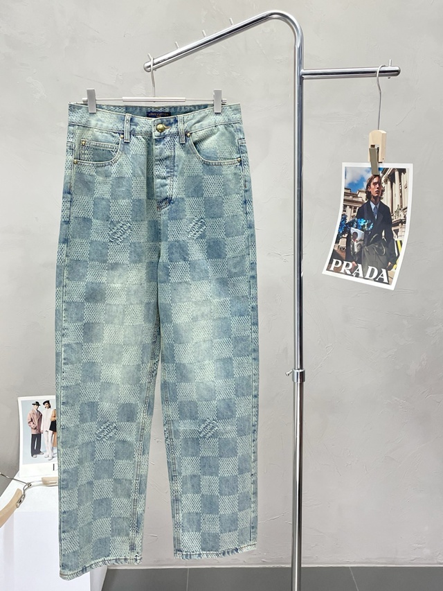 루이비통 다미에 데님 바지 팬츠