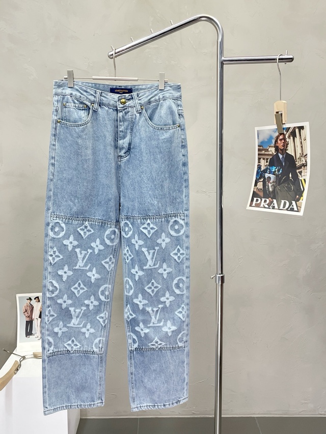 루이비통 모노그램 데님 바지 팬츠