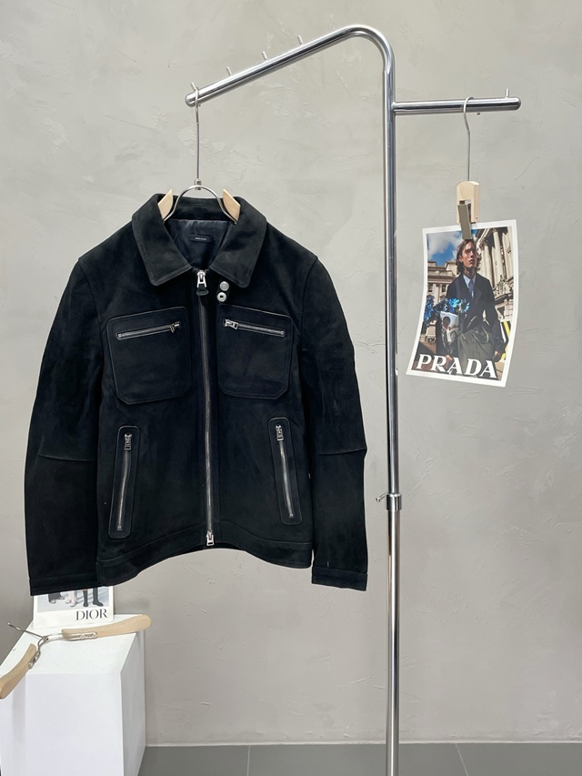 톰포드 스웨이드 가죽 자켓 재킷