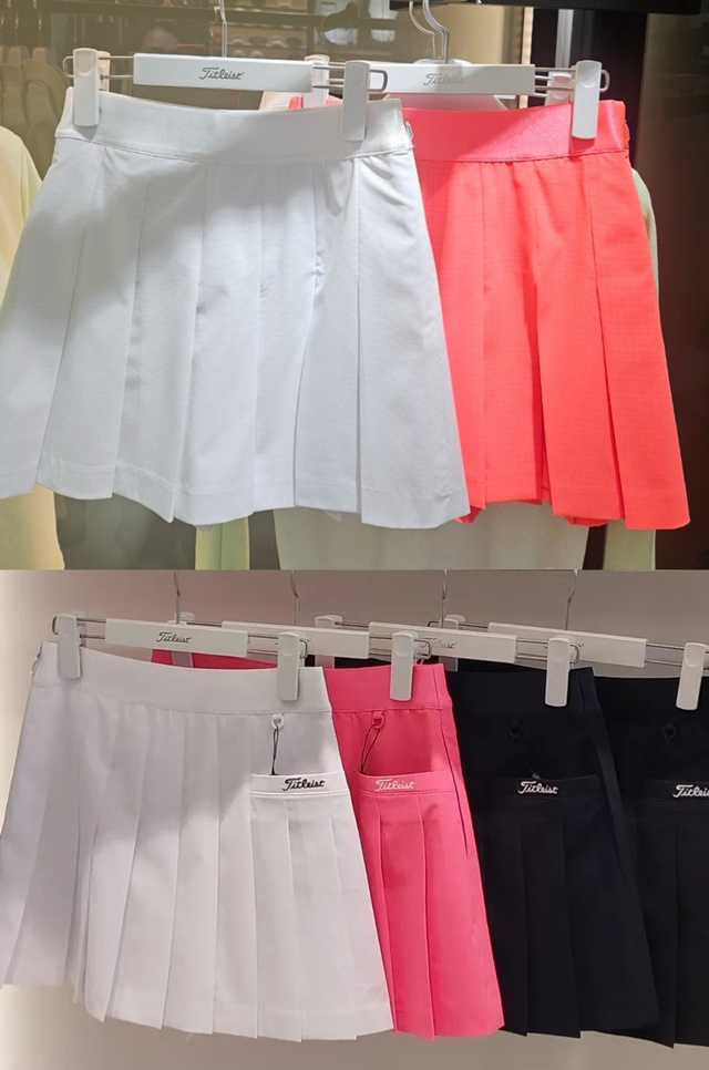 타이틀리스트 여성 플리츠 스커트 3칼라