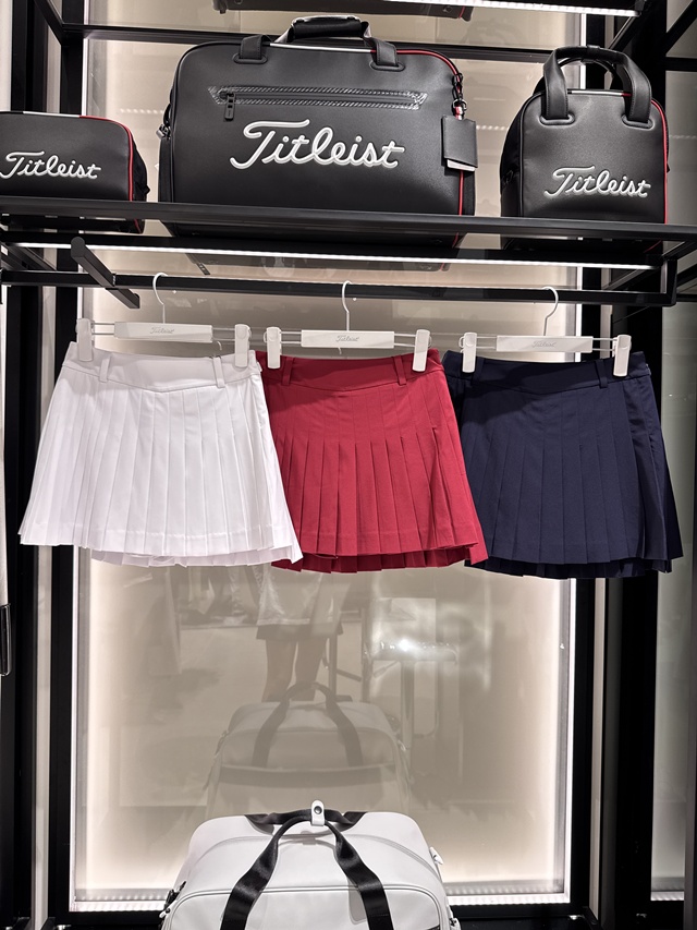 타이틀리스트 여성 플리츠 스커트 3칼라